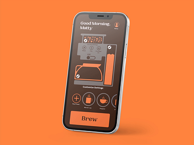 Coffee Machine App adobe xd animated app coffee coffee machine mobile app mobile app design mobile ui smart appliance ui ux web