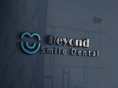 Dental logo animation beyond branding colors concept dental dentist design flat graphic graphic design icon identity illustration logo logo design smile typography vector