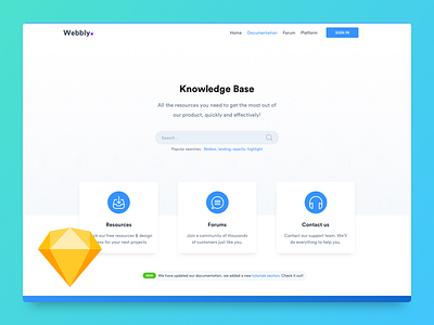 FREEBIE - Knowledge base template docs documentation free freebie freebies knowledge base resource resources sketch