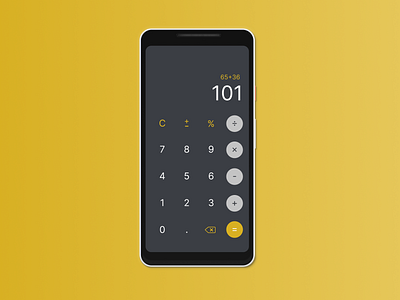 DailyUI #004 - Calculator calculator dailyui pixel2xl ui