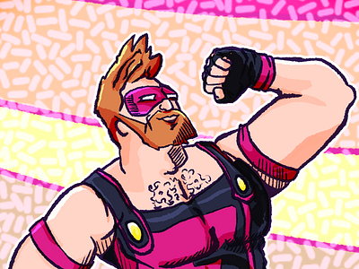 Fab Fighter Magenta character comics fan art illustration lgbt magenta pink pride pride2019 superhero