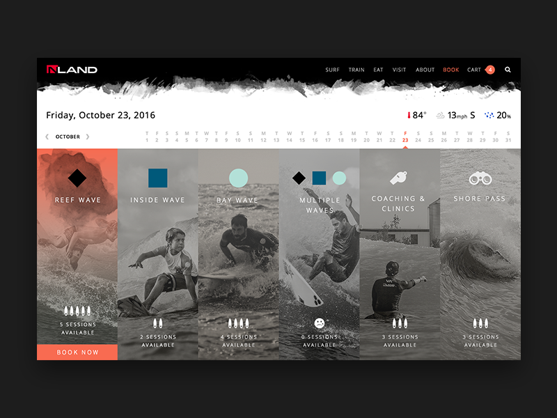 Surf's Up application brushes waves dude named kelly schedule web booking surf brah