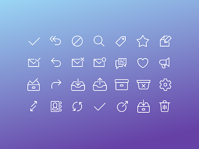 Bevel Mail Icons app icon ui