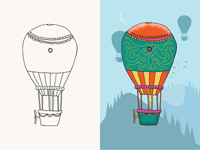 THE HOUSE OF FILIGREE - Hot air Ballon