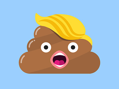 Took a Trump! 2016 elections emoji illustration politic social usa vector