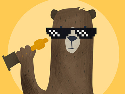 The Bear bear character illustration movies oscars oscars2016