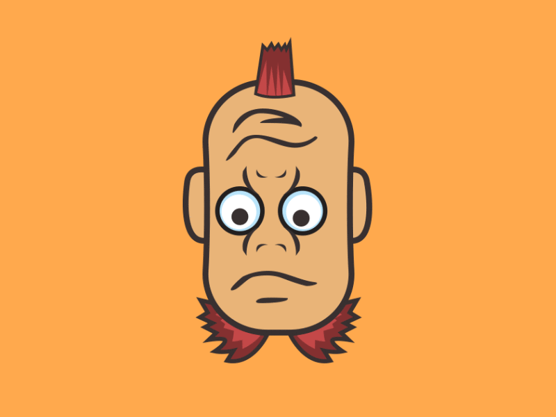 Flip 🔃 Face 6 character crazyeyes design faces flip flipfaces fun graphicdesign illustration sideproject