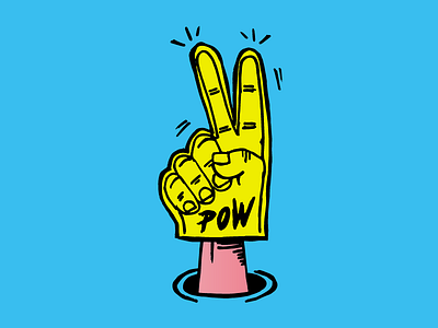 ⚡️POW⚡️ hand illustration pow sport