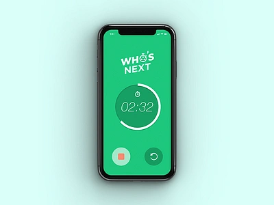 Who's Next app app football goal goalkeeper ios players soccer sport stopwatch timer ui ux