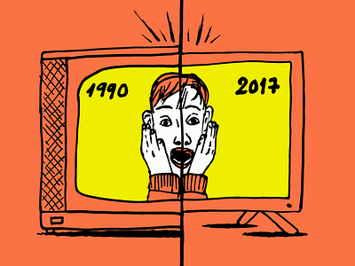 📺Christmas TV 90’s vs 🖥Christmas TV today 90s christmas homealone illustration tv