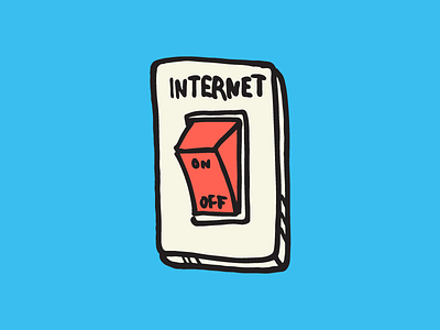 ON🌐OFF addiction illustration internet off on switch