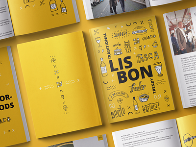 Illustration and editorial design for "Lisbon Guide by Facebook"