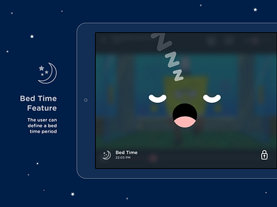 Kidsy ipad app - bed time feature