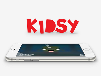 Kidsy iphone app - bed time feature app ui bed bedtime ios iphone kids parents sleep ui