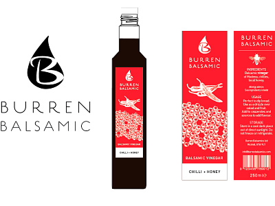 Burren Balsamics WIP brand branding creative design illustration logo