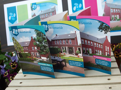 Promotie folders voor nieuwe woonwijk