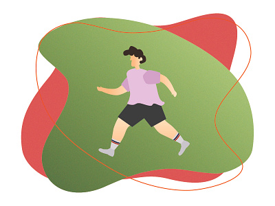 Corredor charachter design design draw trip flat grain icon illustration ilustrator runner runners running sport sports vector