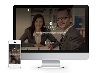 Russian Law Firm Homepage Concept