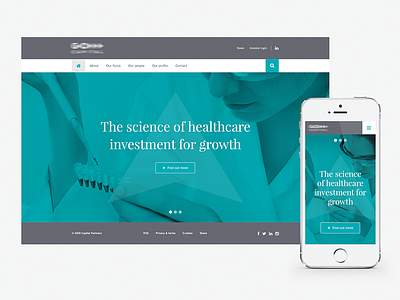 Healthcare Investments Website Concept