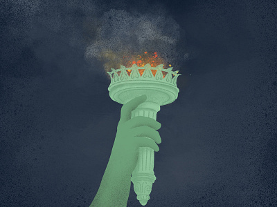 Editorial series 2 of 3 art design editorial illustration instagood instagram newcolossus politics procreate