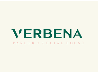 Verbena brand branding design identity logo minimalist