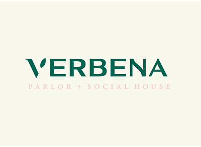 Verbena brand branding design identity logo minimalist