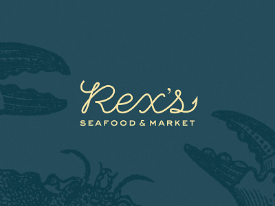 Rex's Seafood & Market art branding design food identity logo restaurant