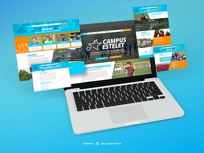 CAMPUS ESTELET desktop website design.