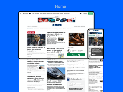 Rediseño La Nación 2017 design interaction interface ui ux web