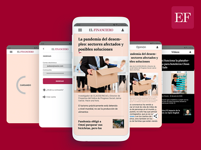 El Financiero APP app design interaction interface logo ui ux