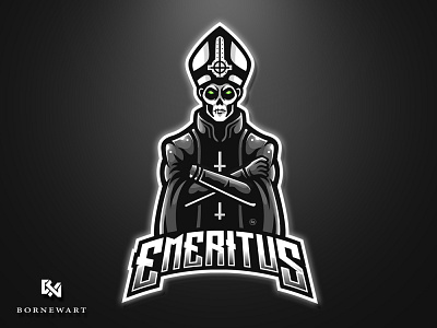 EMERITUS ESPORTS MASCOT GAMING LOGO