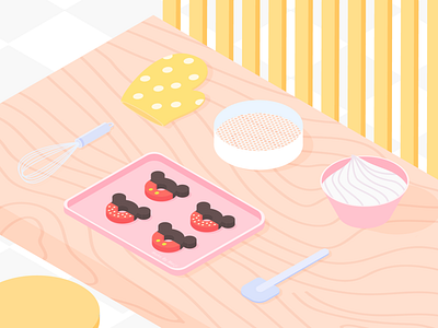 cooking baking cooking donuts food illustration