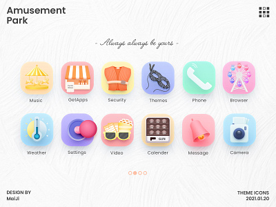 Amusement park theme icons amusement park icon icons theme icon