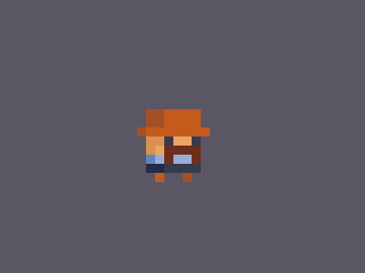 Cowboy Dead animation character game art illustration pixel art sprites