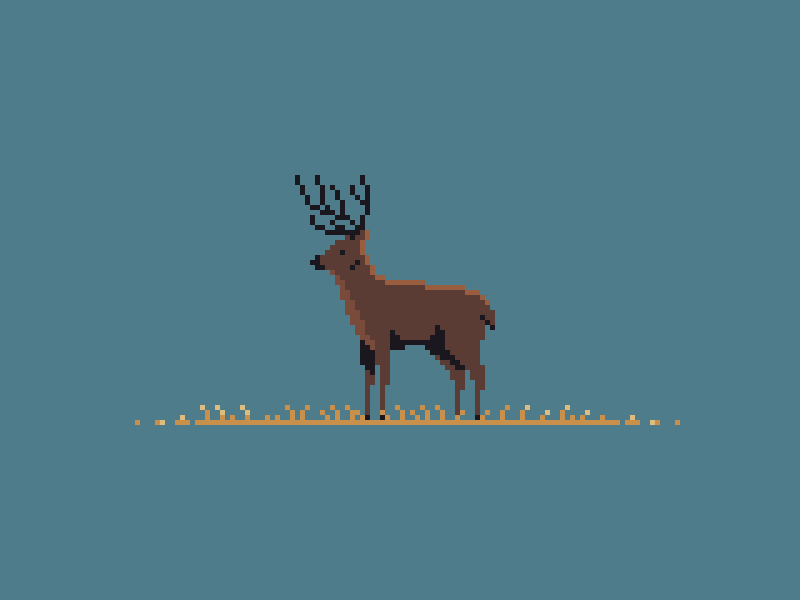 Deer animation game art pixel art sprites