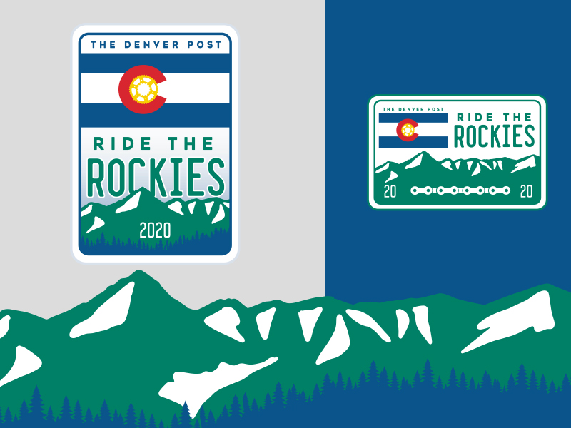 2020 Ride The Rockies logo design by Kim Sharp-Leyba on Dribbble