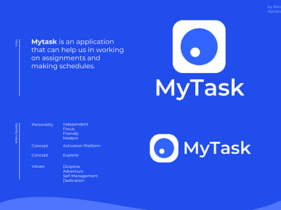 MyTask Logo Concept branding design app flat logo logo design logotype