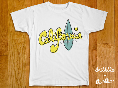 California Surf Co. california dribbble surf t shirt threadless whynot