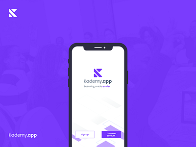 Kademy App Splash Screen Prototype