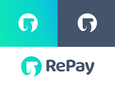 RePay Brand app design brand finance gradient logo mobile app modern payment payment app