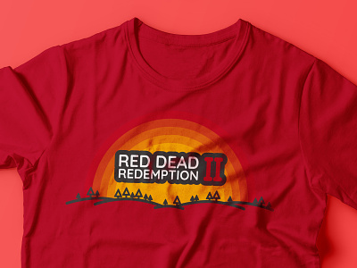 Red Dead Redemption 2 apparel clothing design illustration illustration art playstation 4 ps4 red dead redemption red dead redemption 2 rockstar games tshirt tshirt art tshirt design