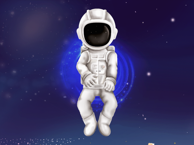 Astronaut Illustration animation animation 2d artwork astronaut digital 2d digitalart digitalwork illustration motion motion art