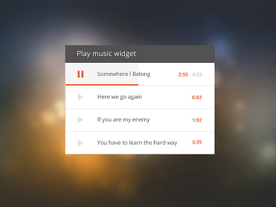 Music Player widget