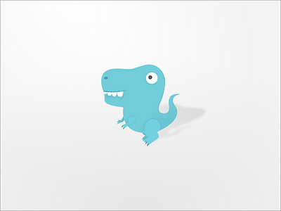 A Dinosaur Friend brand character dinosaur logo sketch tyrannosaurus rex vector