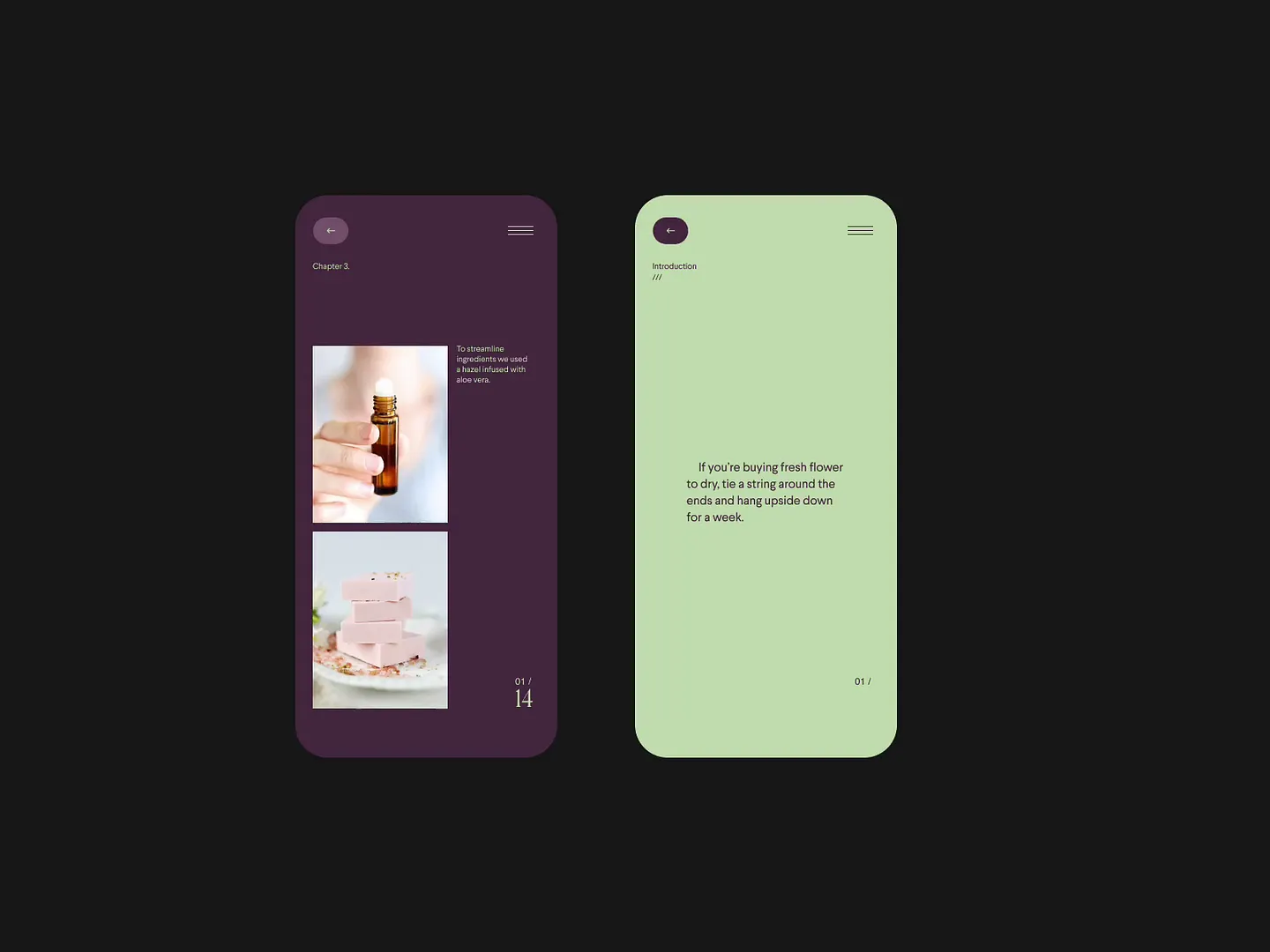 Elegant Mobile Design for a Perfume Website