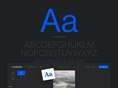 Motionden—Behance app behance dark dashboard editor layout minimal mobile typography ui video web website
