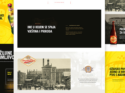 Ožujsko Website — About Žuja page beer black clean croatia design flat layout typography ui web website zagreb