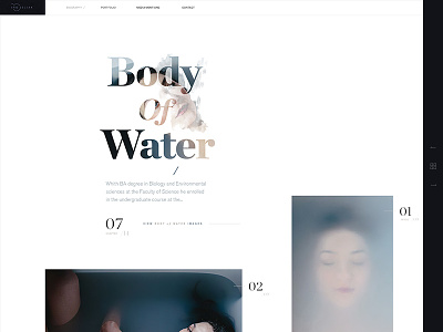 Layout & typography experiment —Ino Zeljak clean experiment landing page layout light minimal simple typography ui web website
