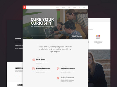 Degordian Careers Landing Page flat landing page layout minimal simple typography ui web website