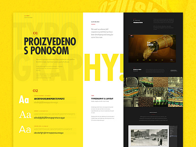 Ozujsko website redesign — case study case study flat landing page layout minimal page typography ui web website